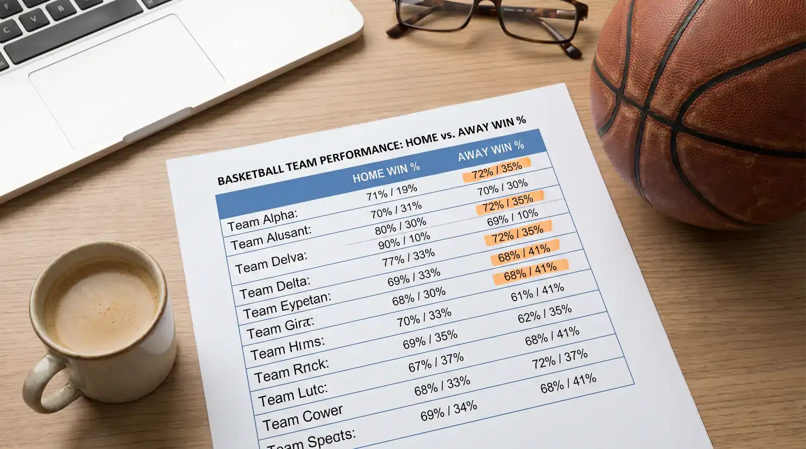 Estadísticas comparativas de rendimiento local y visitante en NBA y ACB