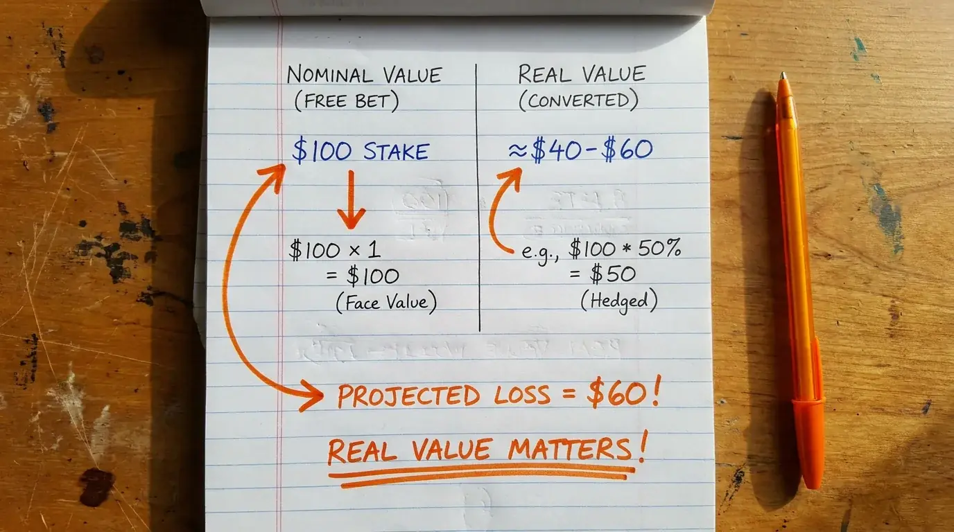 Comparación entre valor nominal y valor real de una apuesta gratis free bet de baloncesto